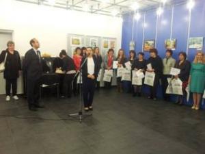 Зам.-кметът на Община Враца Петя Долапчиева награди учители-творци