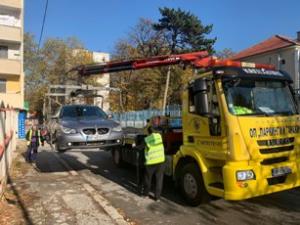 Репатриращият автомобил премахна неправилно паркирани автомобили на улица „Беласица“